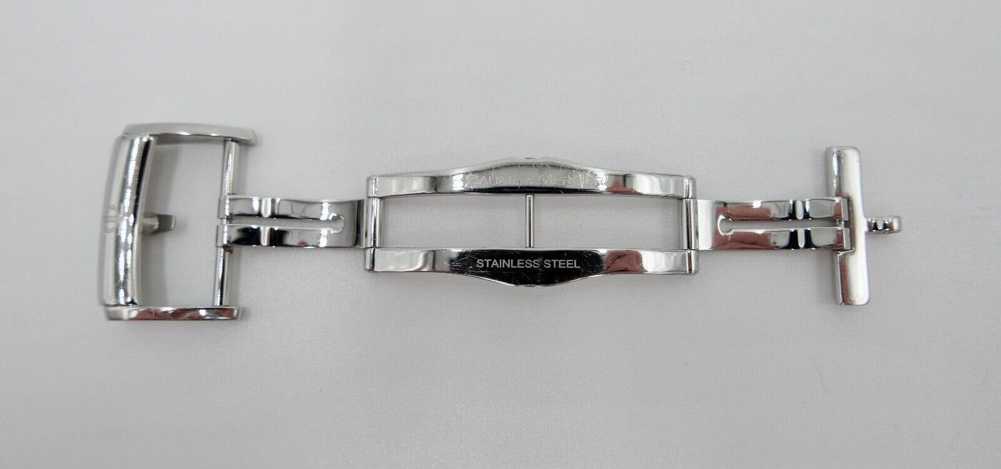 Baume & Mercier Stahl Armband Faltschließe Edelstahl 20mm Schließe - Antikhandel-Stuttgart