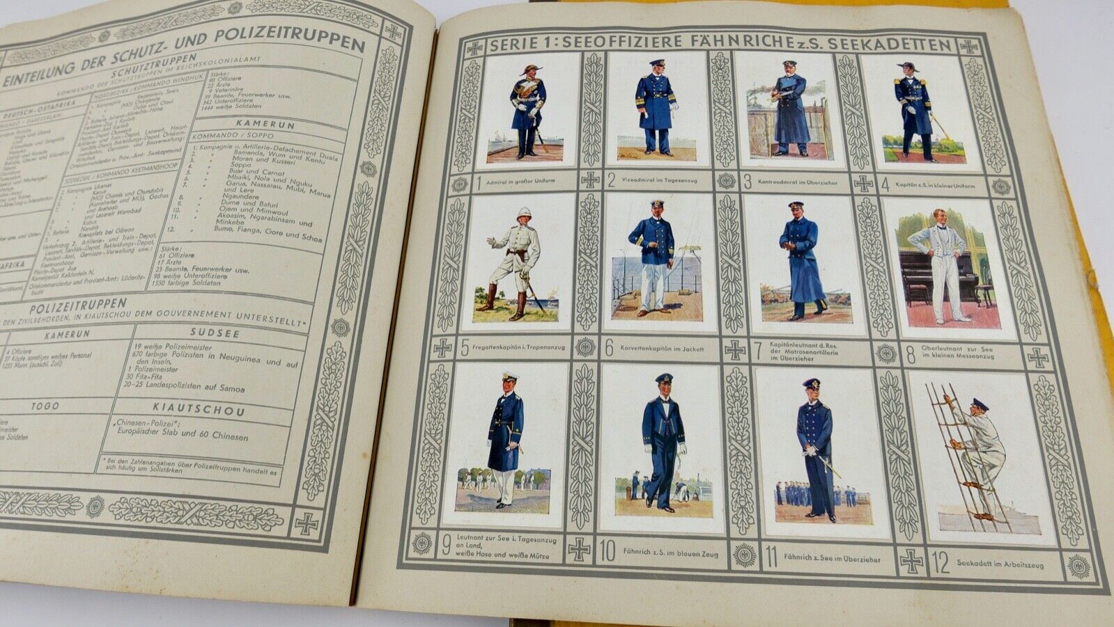 2x Alben Uniformen der Marine und Schutztruppen & Bilder Deutscher Geschichte - Antikhandel-Stuttgart