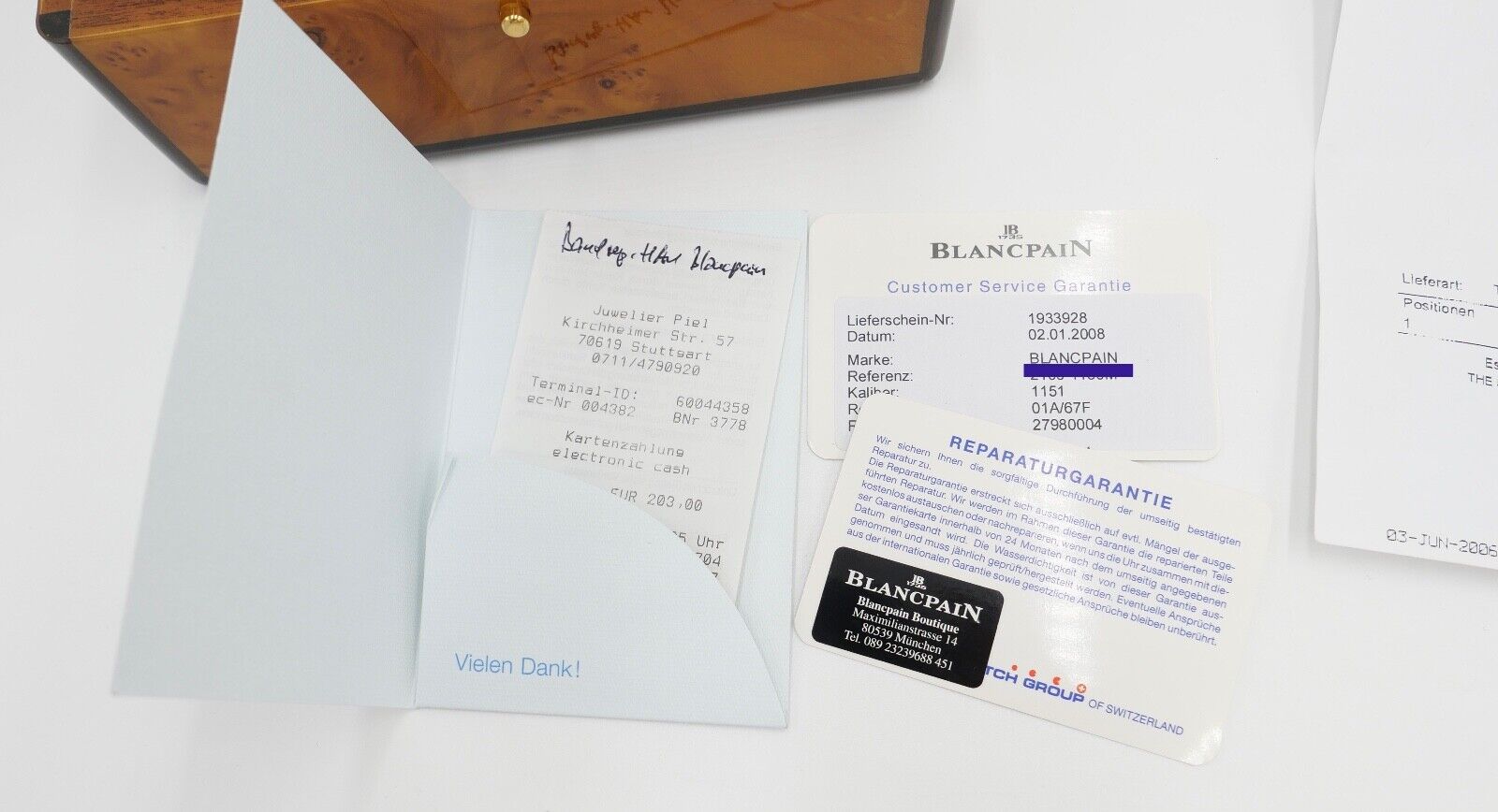 Blancpain 2100-1130M Ultra Slim Léman 2002-2004 Cal. 11.51 inkl. Box & Papiere - Antikhandel-Stuttgart