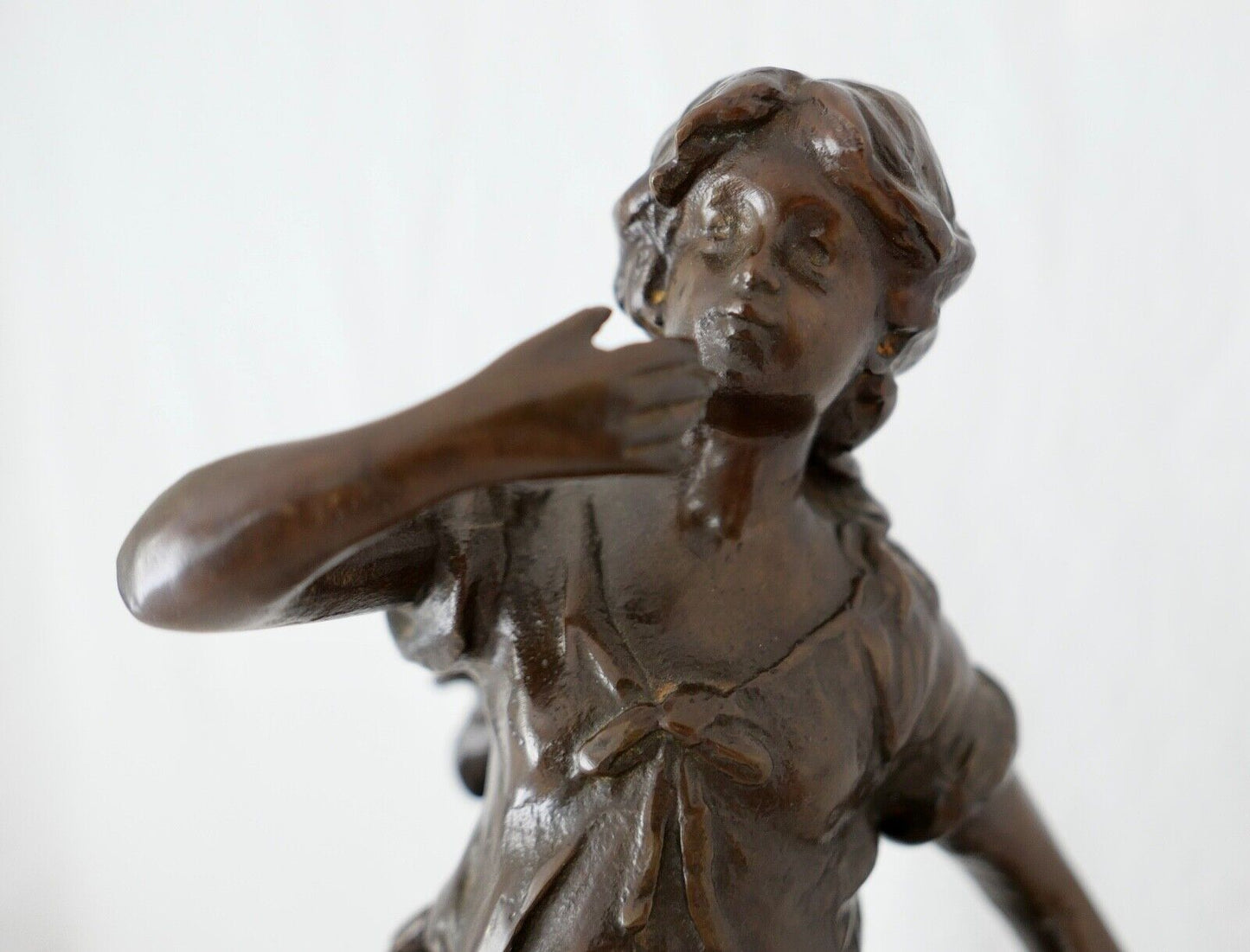 Antike Bronze Figur Skulptur " L & F Moreau " 37 cm um 1900 - Antikhandel-Stuttgart