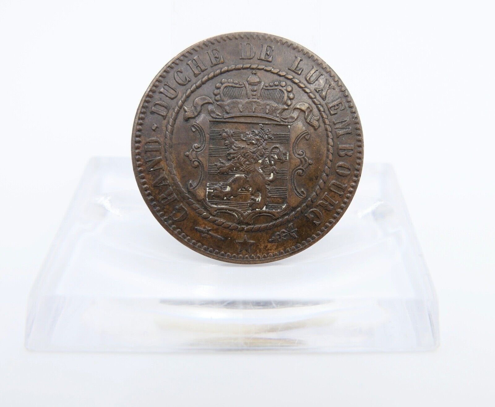 10 Centimes 1870 Luxemburg Guillaume III. 1849-1890 fast Stempelglanz - Antikhandel-Stuttgart