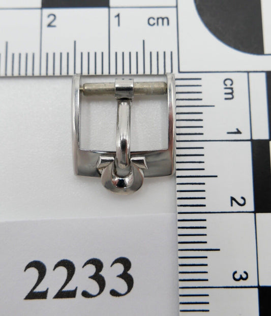 ORIGINAL alte OMEGA Dornschließe EDELSTAHL Armbanduhr 12mm CLASP BUCKLE - Antikhandel-Stuttgart