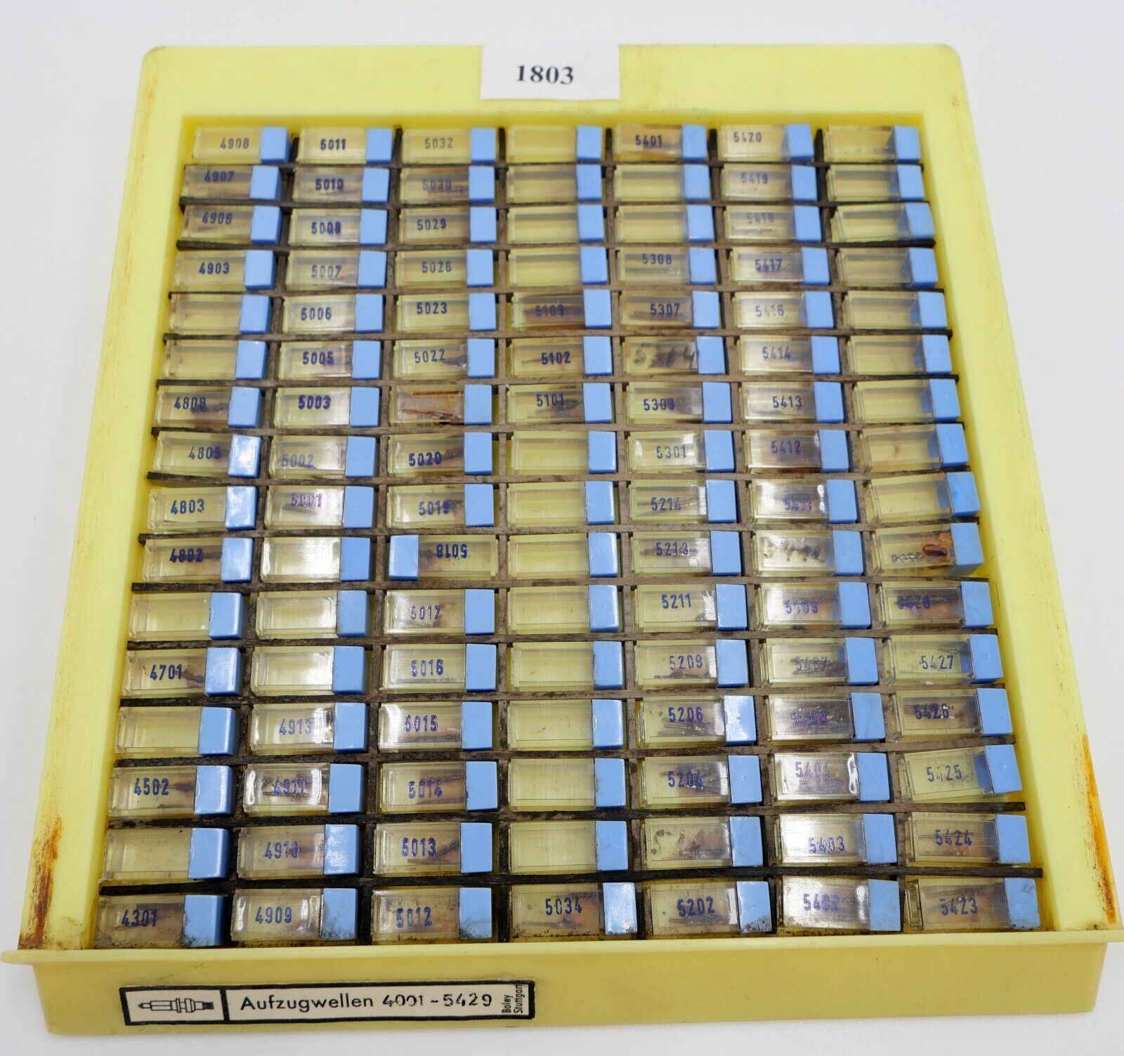 Konvolut AUFZUGSWELLE / AUFZUGSWELLEN 4001 - 5429 NEU BOLEY ( NOS ) - Antikhandel-Stuttgart