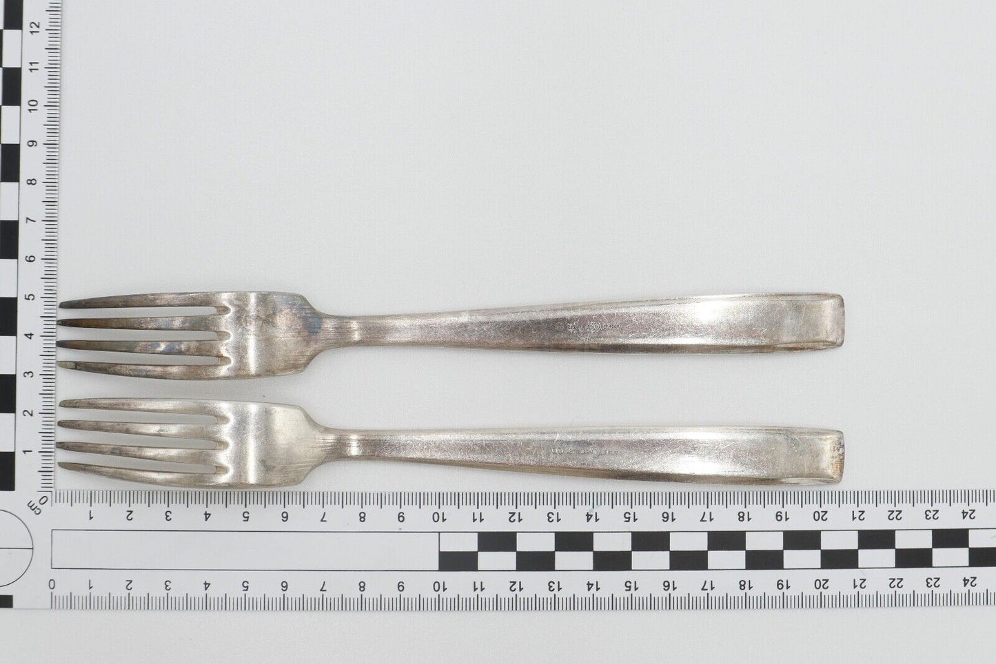 6 Tlg Philipp Häusler um 1930 Besteck " Europa " Modeln. 2800 90er Silber - Antikhandel-Stuttgart