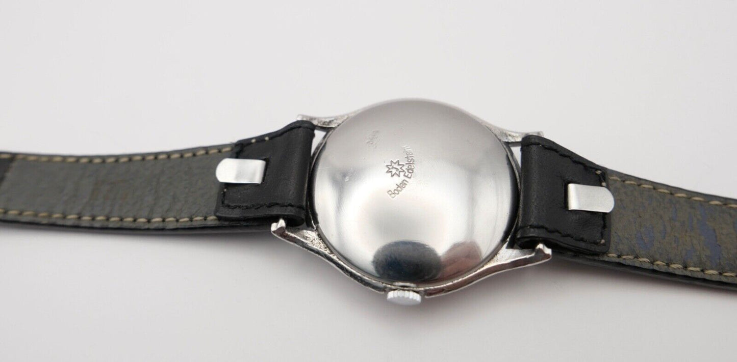 Junghans Cal. J80 Herren Armbanduhr 1950er Jahre Ref. 680.72 - Antikhandel-Stuttgart