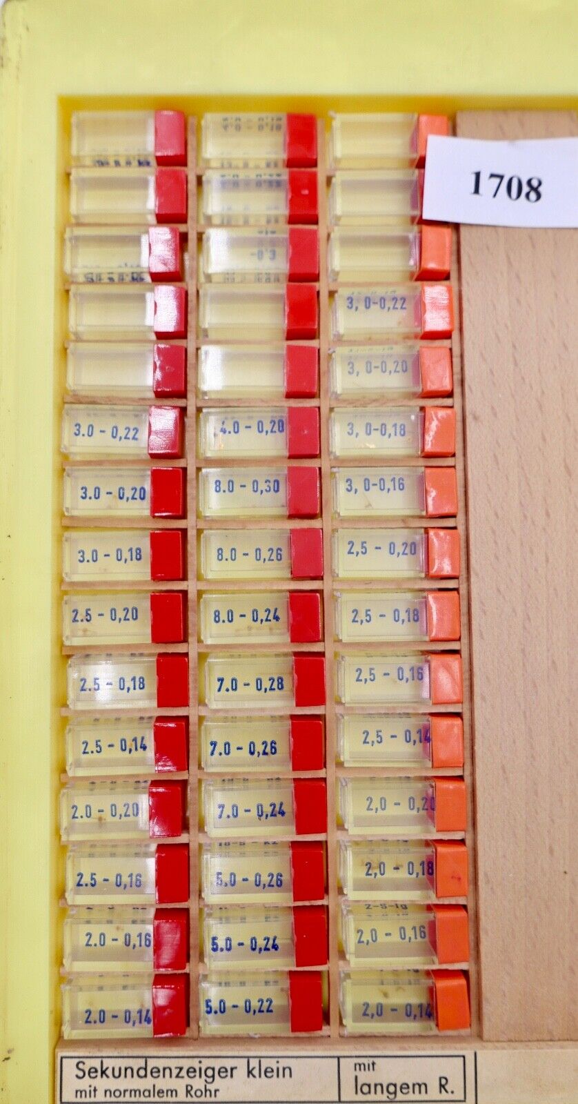 Konvolut Sekundenzeiger SC Zeiger NEU Ersatzteile BOLEY Uhrzeiger ( NOS ) Gold - Antikhandel-Stuttgart