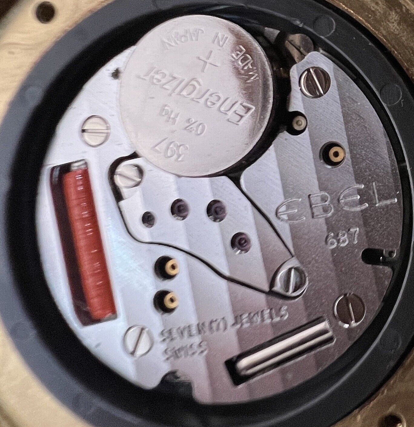 EBEL 1911 Sport Herren Damen Unisex Uhr 750 18K Ø 35mm Ref 887902 mit Lederband - Antikhandel-Stuttgart