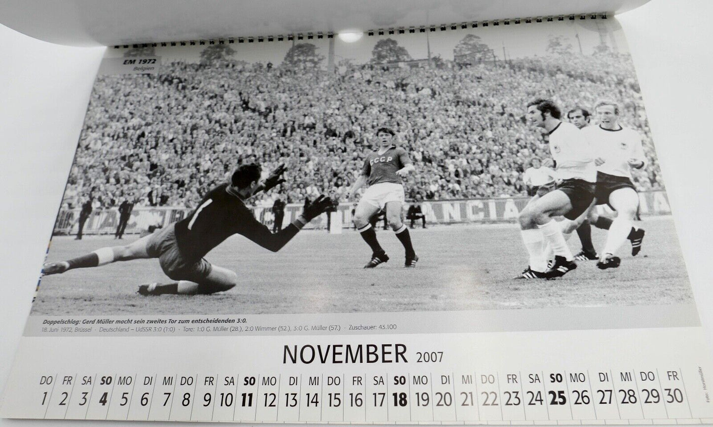 HISTORY 2007 Kalender Die Deutsche Fußball Nationalmannschaft Sport Highlights - Antikhandel-Stuttgart