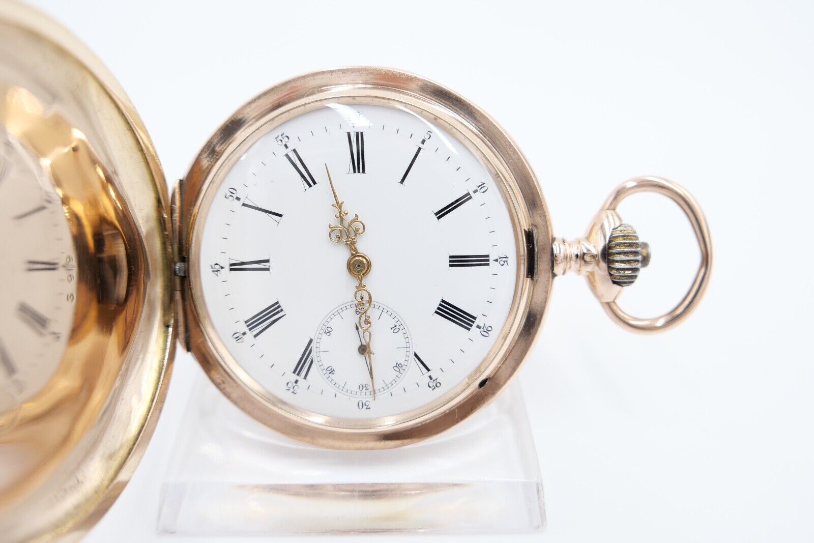 IWC Taschenuhr 585 / 14K GOLD 50mm 1894-1896 Savonette Cal. 53 - Antikhandel-Stuttgart