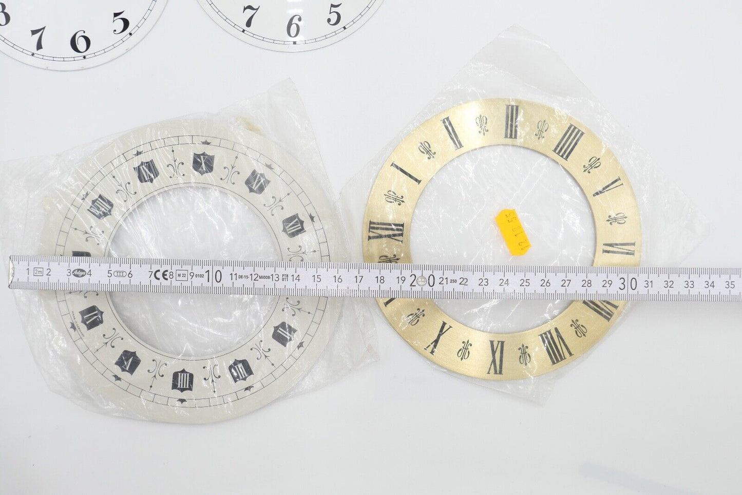 NEU Posten Uhrmacherauflösung Zifferblatt Ersatzteile Aluminium Messing Kaminuhr - Antikhandel-Stuttgart