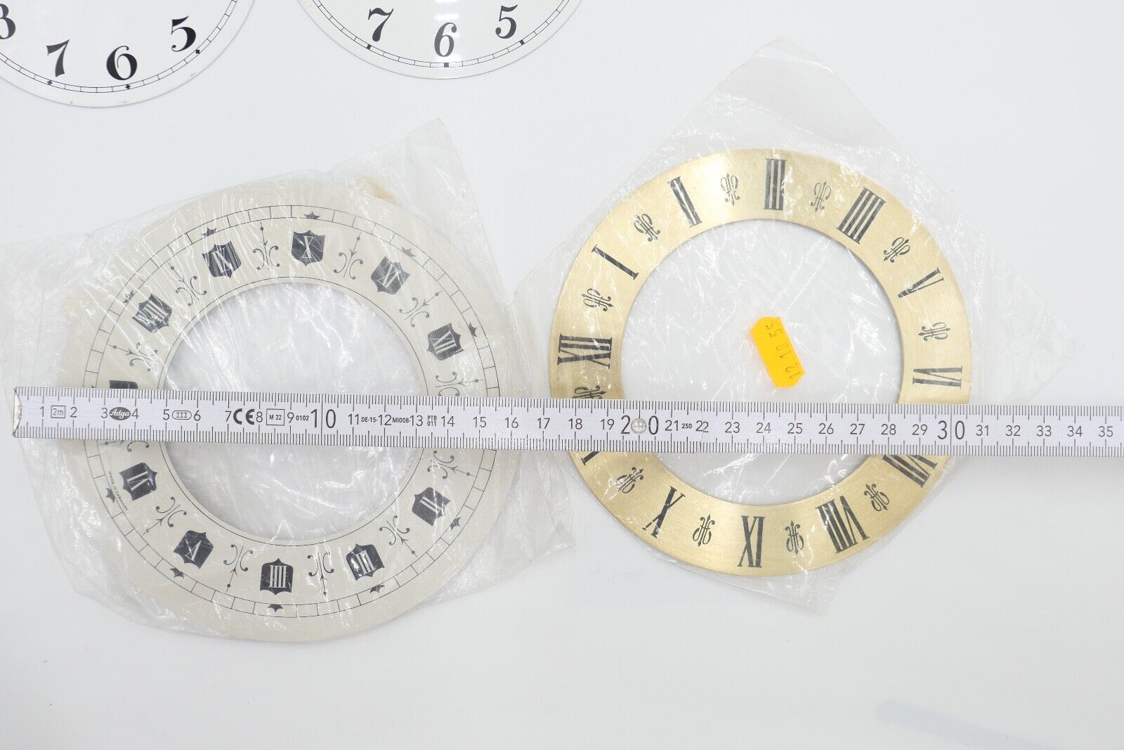 NEU Posten Uhrmacherauflösung Zifferblatt Ersatzteile Aluminium Messing Kaminuhr - Antikhandel-Stuttgart