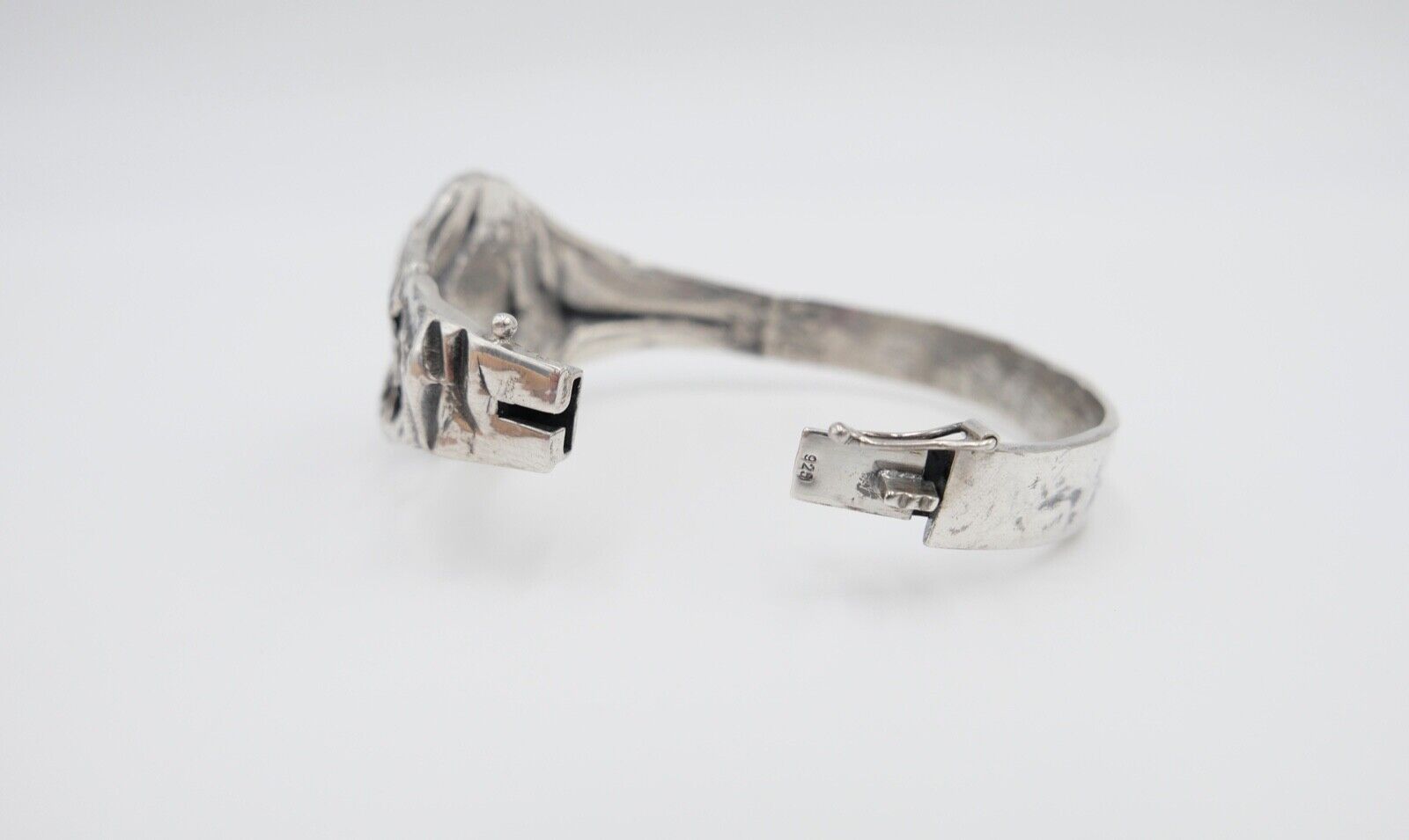 vintage Silber 925 Bernstein Armband Armreif Armspange Sterlingsilber - Antikhandel-Stuttgart