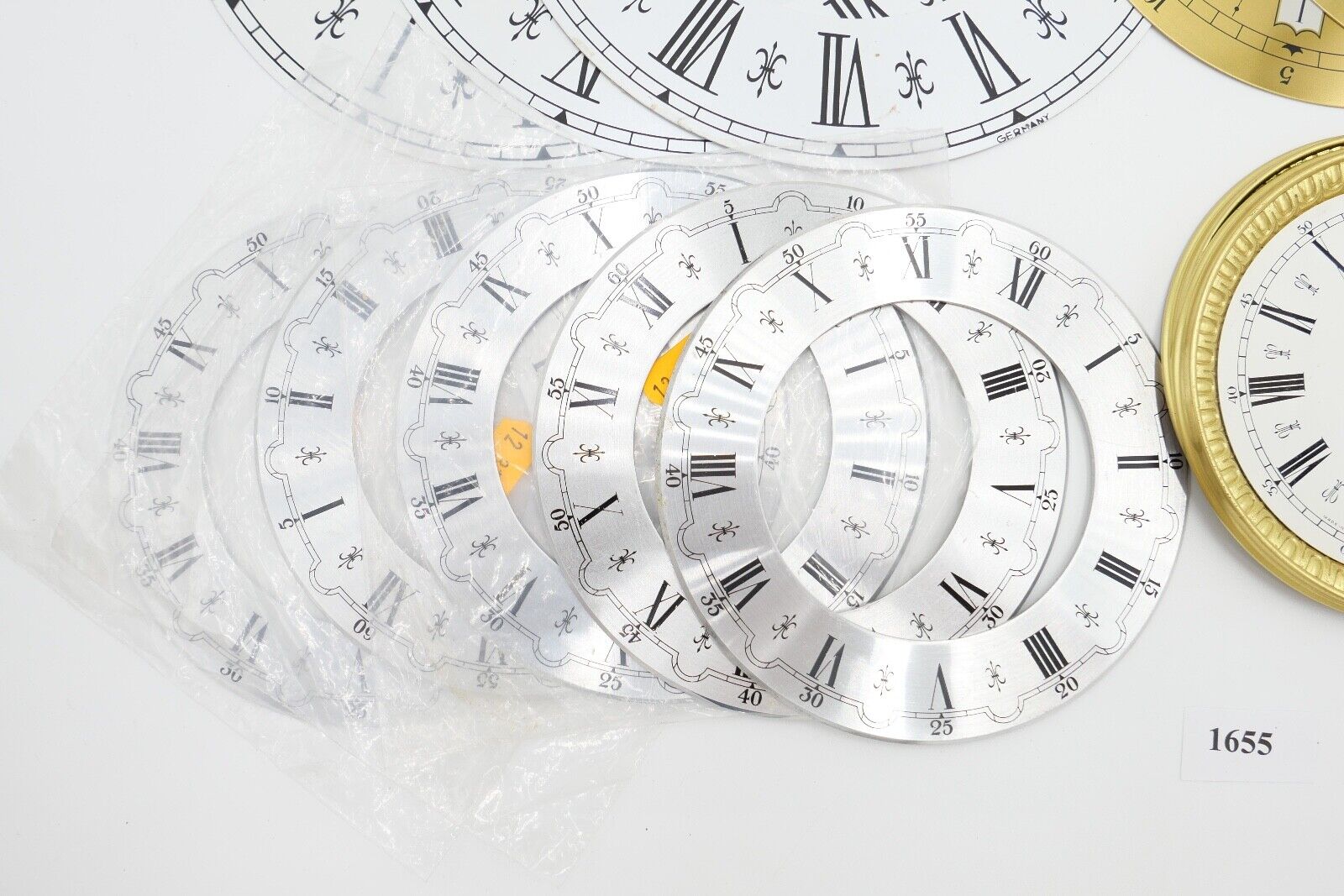 NEU Posten Uhrmacherauflösung Zifferblatt Ersatzteile Aluminium Messing Kaminuhr - Antikhandel-Stuttgart