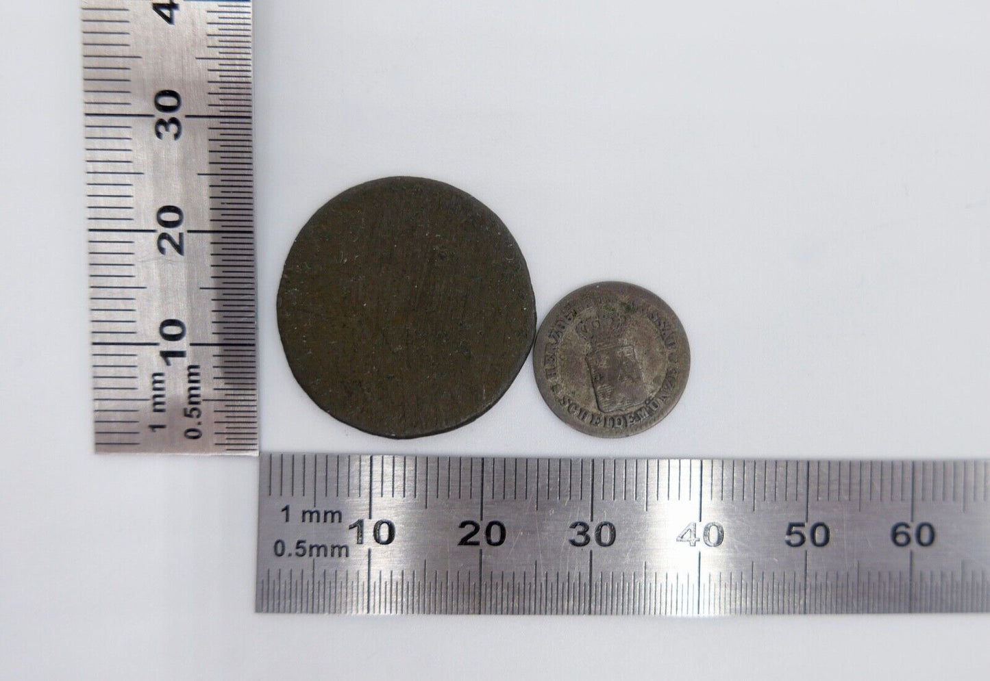 Nassau Hessen-Pfalz 1 Kreuzer 1861 und 1 unbekannt - Antikhandel-Stuttgart