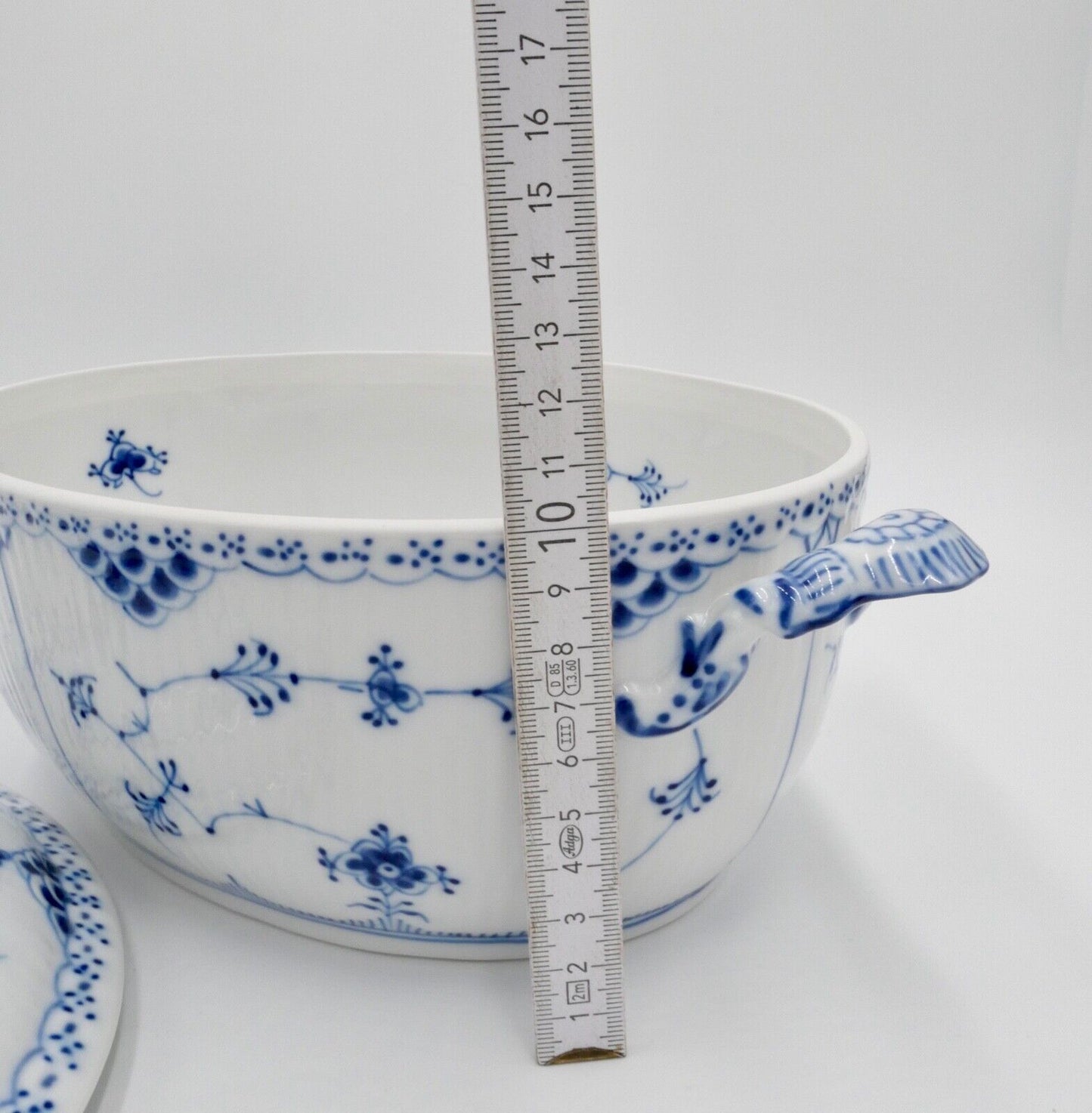 Royal Copenhagen 1. Wahl Suppenterrine Nr. 595-1109 Musselmalet halbspitze - Antikhandel-Stuttgart