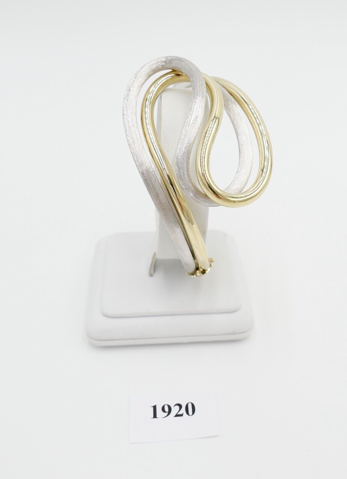 70er Jahre Kollmar & Jourdan Pforzheim Armband Armspange Gold Bicolor 585 / 14K - Antikhandel-Stuttgart