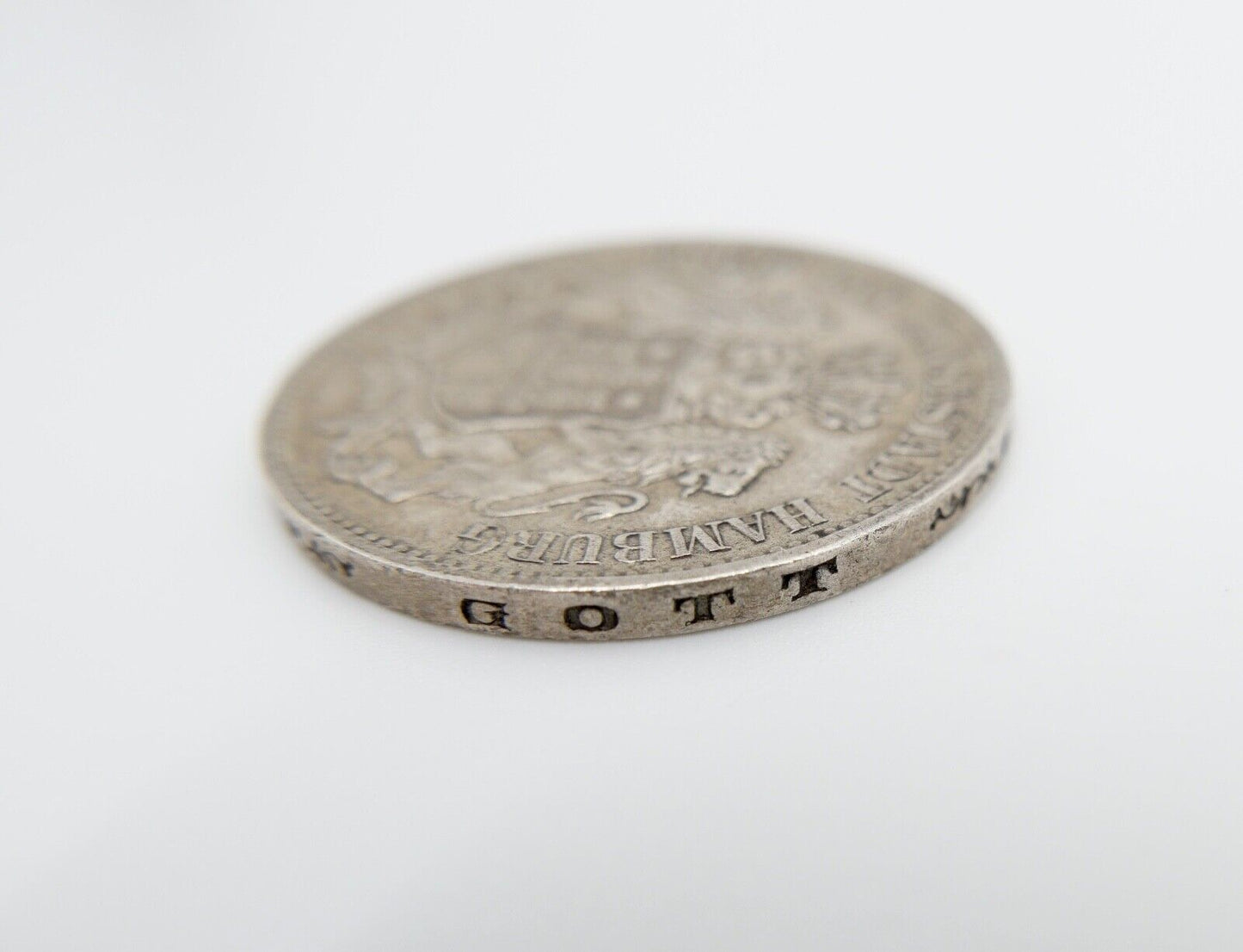 3 Mark 1909 J Jäger J.64 VZ-STG Freie und Hansestadt Hamburg Silber - Antikhandel-Stuttgart