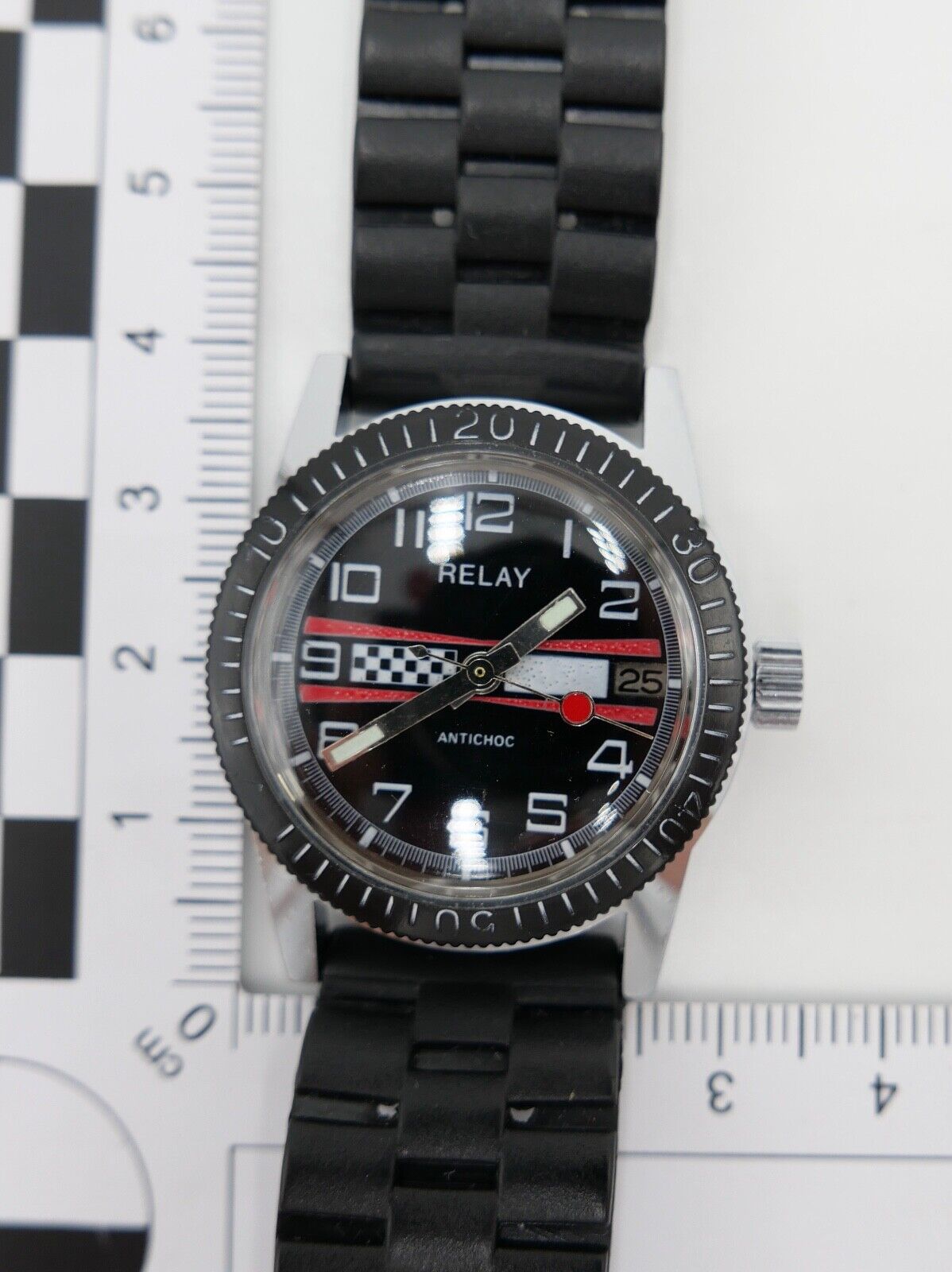 Vintage " RELAY DIVER " Taucheruhr watch Armbanduhr Uhr Herren Kal. cal AP C164 - Antikhandel-Stuttgart