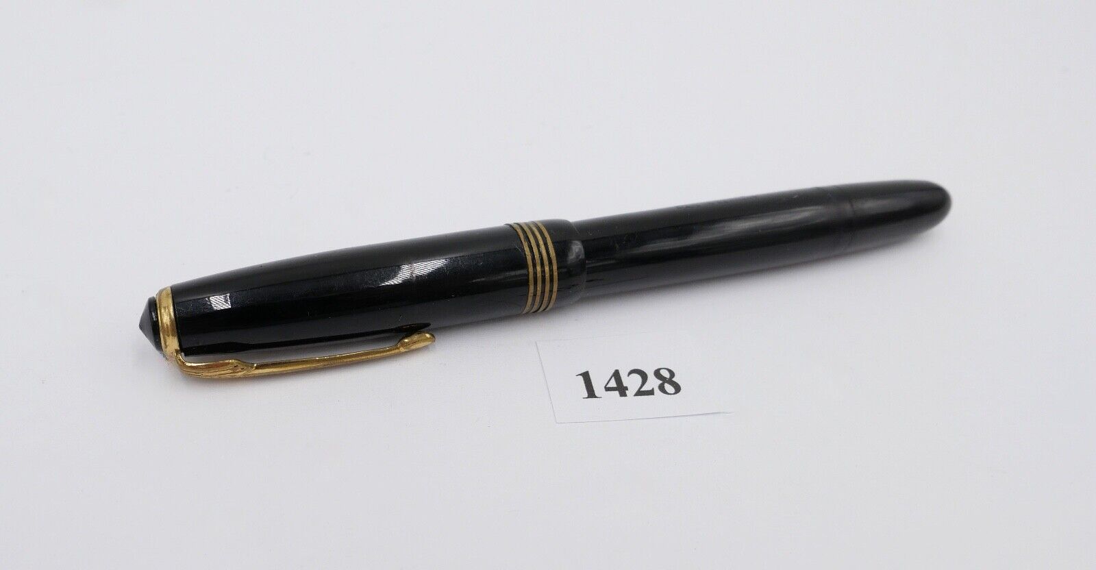 Vintage Füllfederhalter Füller REFORM schwarz Gold 14Ct / 585 Gold Feder 54 - Antikhandel-Stuttgart