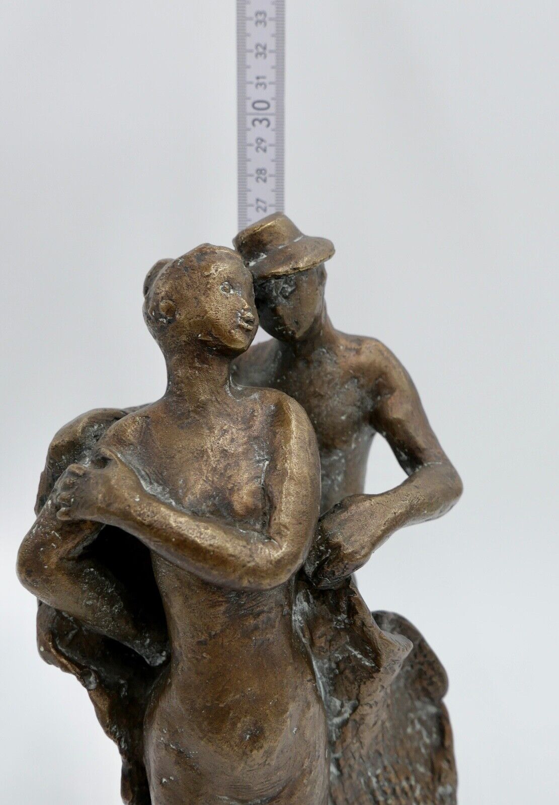 Bronze Figur Skulptur " Guss Strehle " München 27 cm Pärchen - Antikhandel-Stuttgart