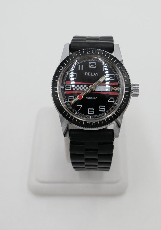 Vintage " RELAY DIVER " Taucheruhr watch Armbanduhr Uhr Herren Kal. cal AP C164 - Antikhandel-Stuttgart
