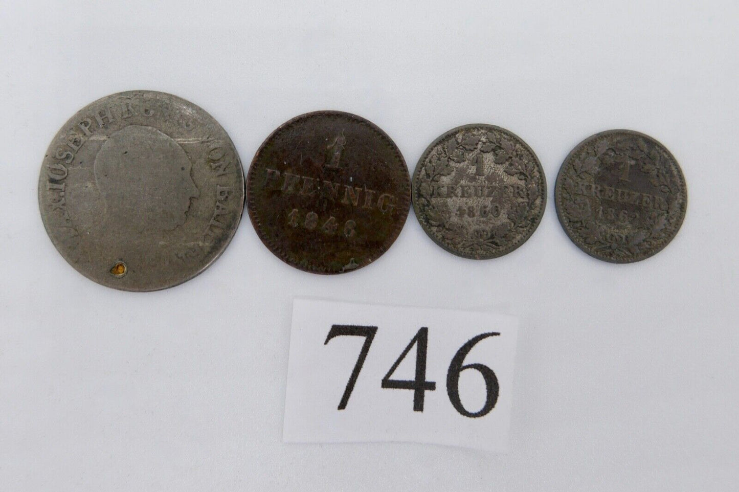 Konvolut LOT Bayer Groschen 1860 1862 1 Pfenning Kreuzer Bayer - Antikhandel-Stuttgart