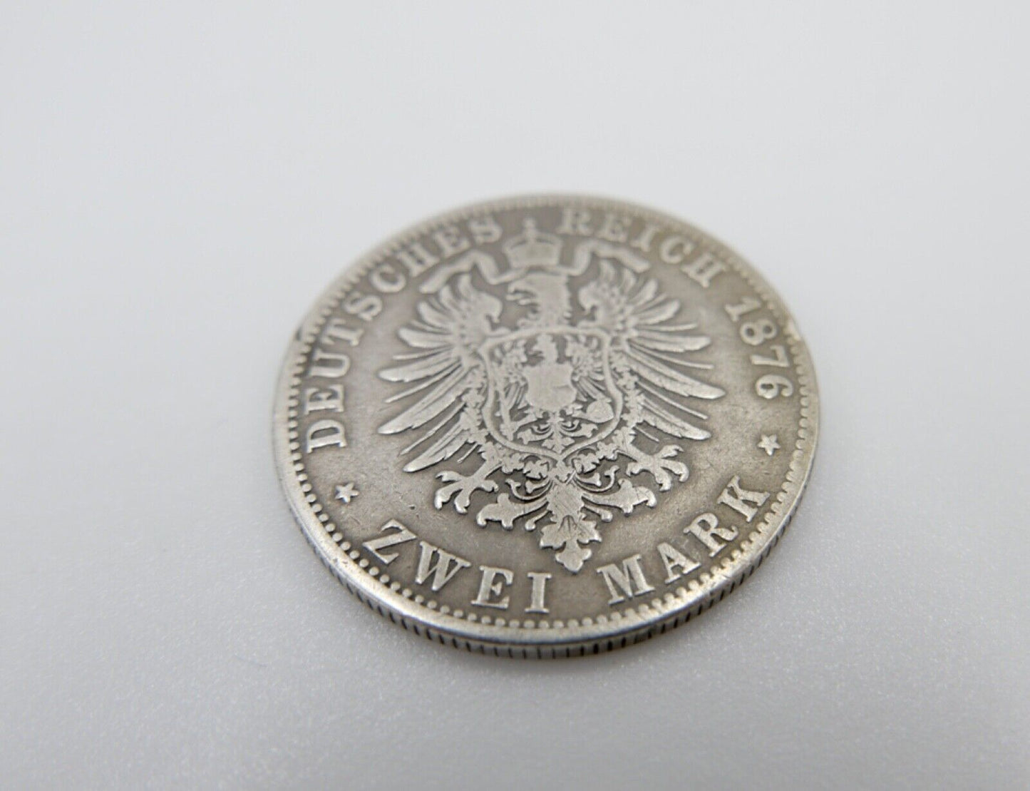 2 Mark Freie Hansestadt HAMBURG Stadtwappen 1876 J.61 Jäger - Antikhandel-Stuttgart