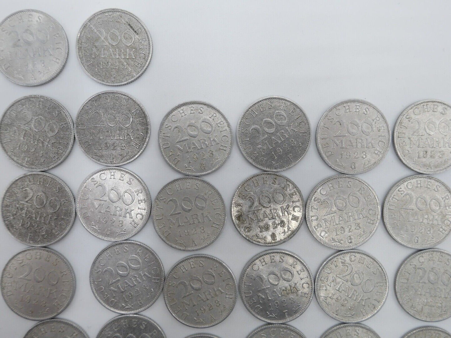 Weimarer Republik 200 Mark Deutsches Reich Ersatz & Inflationsmünzen 1923 J.304 - Antikhandel-Stuttgart