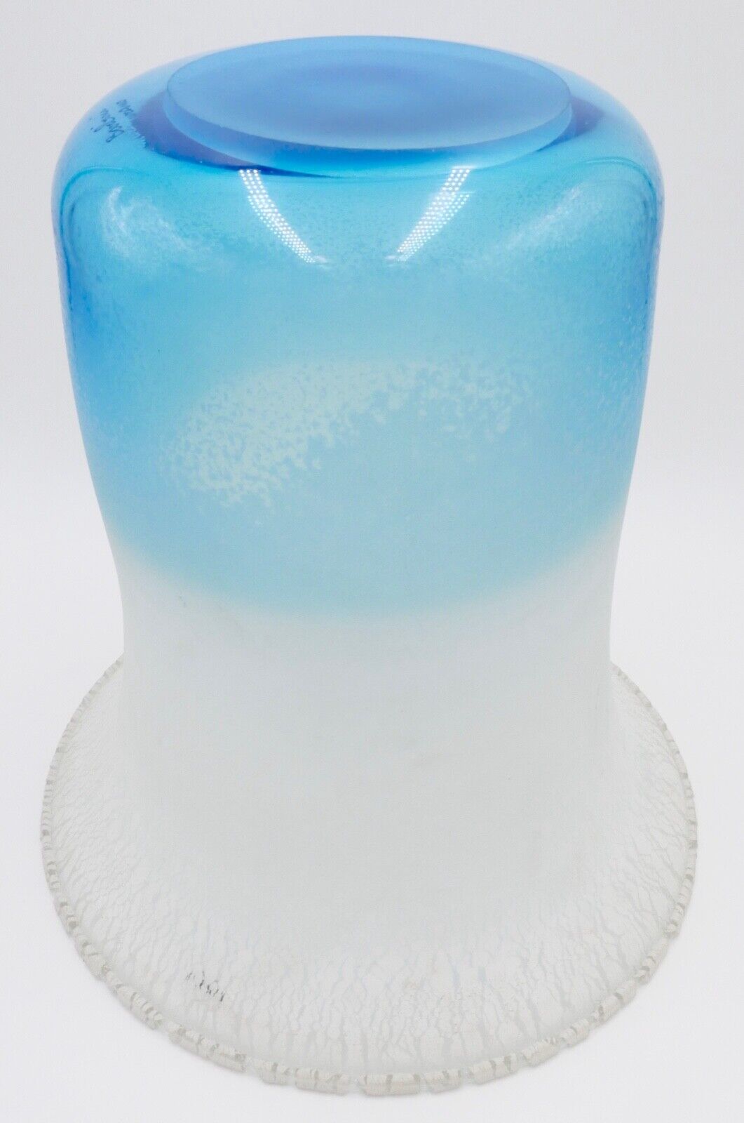 1980er Jahre ALFREDO BARBINI XL 7 Kg Vase Bodenvase signiert Murano Glas - Antikhandel-Stuttgart