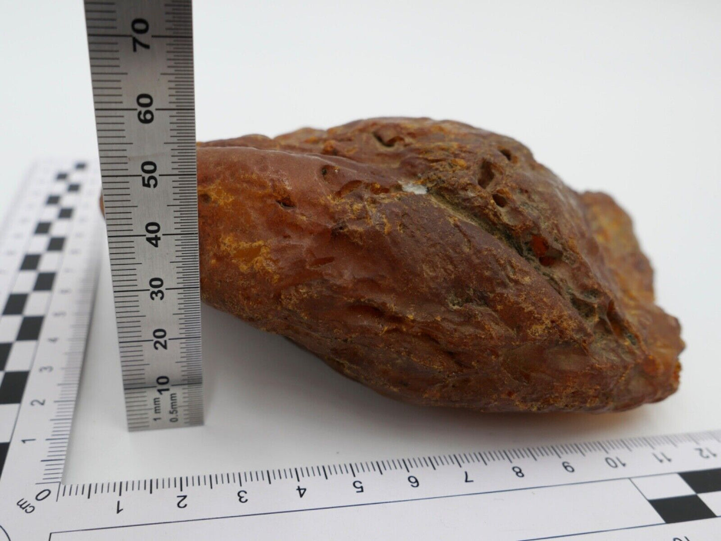 Bernstein Rohbernstein 375 Gramm 16x12x6 cm - Antikhandel-Stuttgart