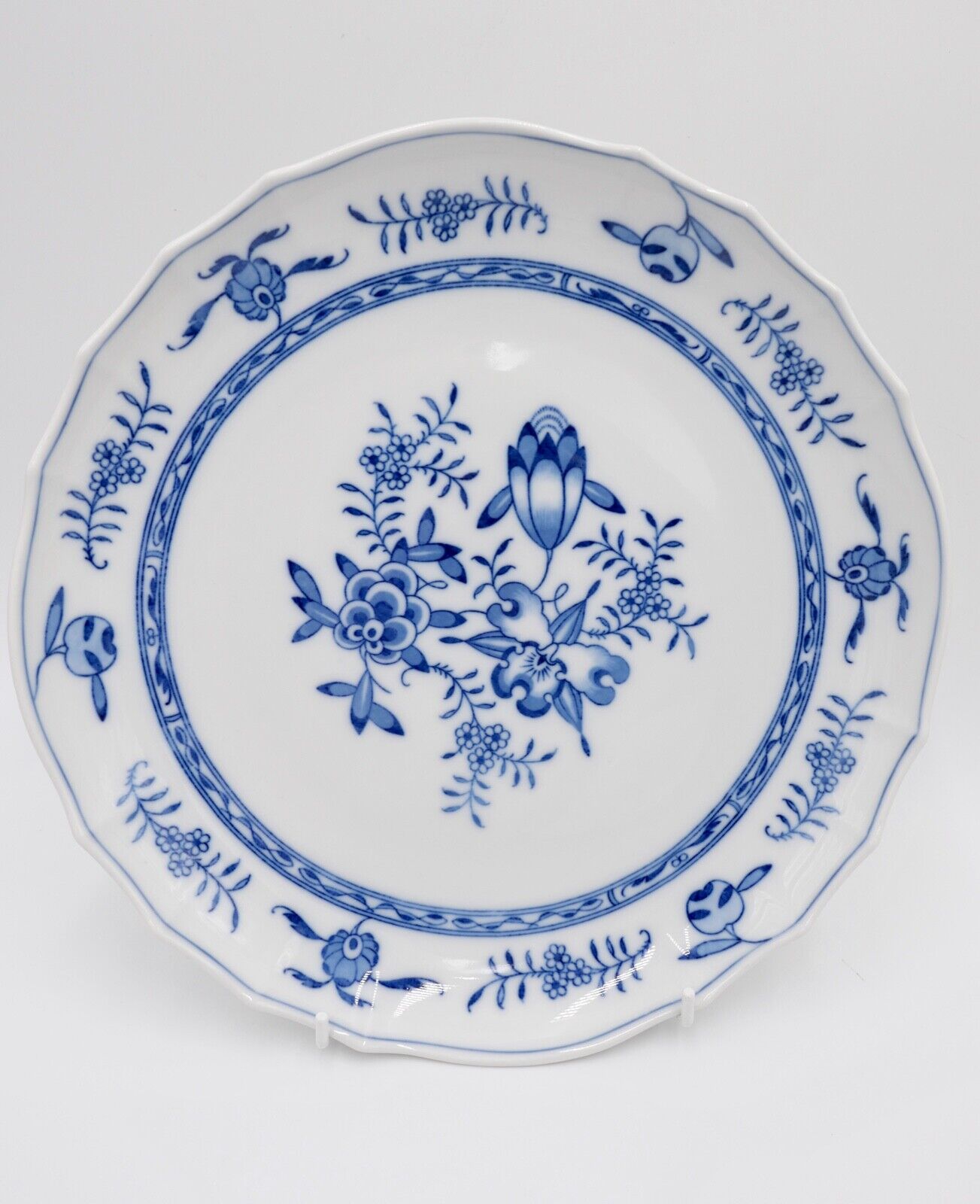 1970er Meissen 2. Wahl Zwiebelmuster 27 cm Wandteller Servierteller große Schale - Antikhandel-Stuttgart