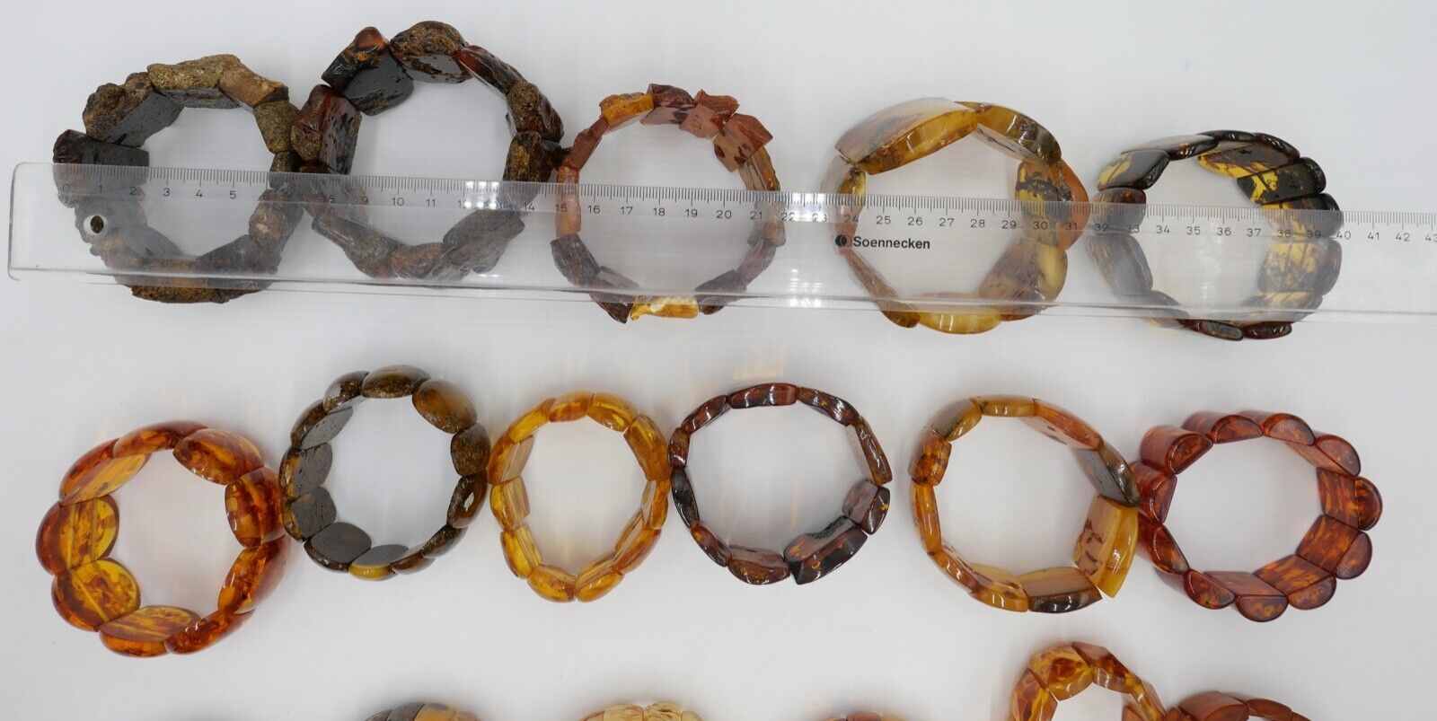 Konvolut Schmuck 24 tlg. Bernstein Armbänder Posten 998 Gramm Armband - Antikhandel-Stuttgart