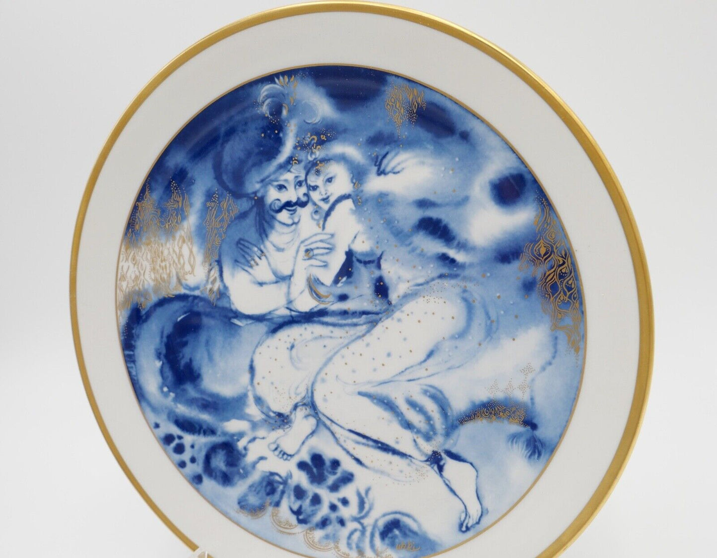 Meissen 1. Wahl Wandteller SCHEHEZARADE 26 cm Jahresteller 1984 Morgendämmerung - Antikhandel-Stuttgart