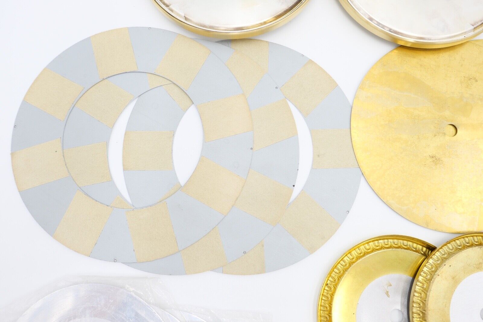 NEU Posten Uhrmacherauflösung Zifferblatt Ersatzteile Aluminium Messing Kaminuhr - Antikhandel-Stuttgart