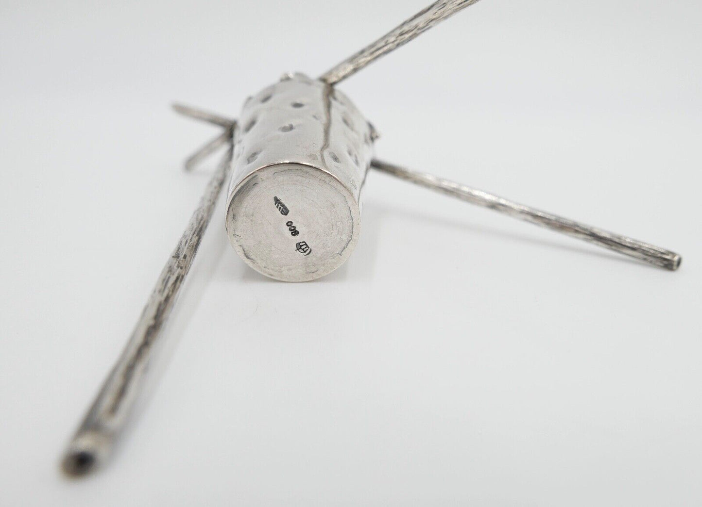 30er 50er Jahre Dreibein / Dreibock Eimer 800 Silber 31,2 Gr Herstellerpunze - Antikhandel-Stuttgart