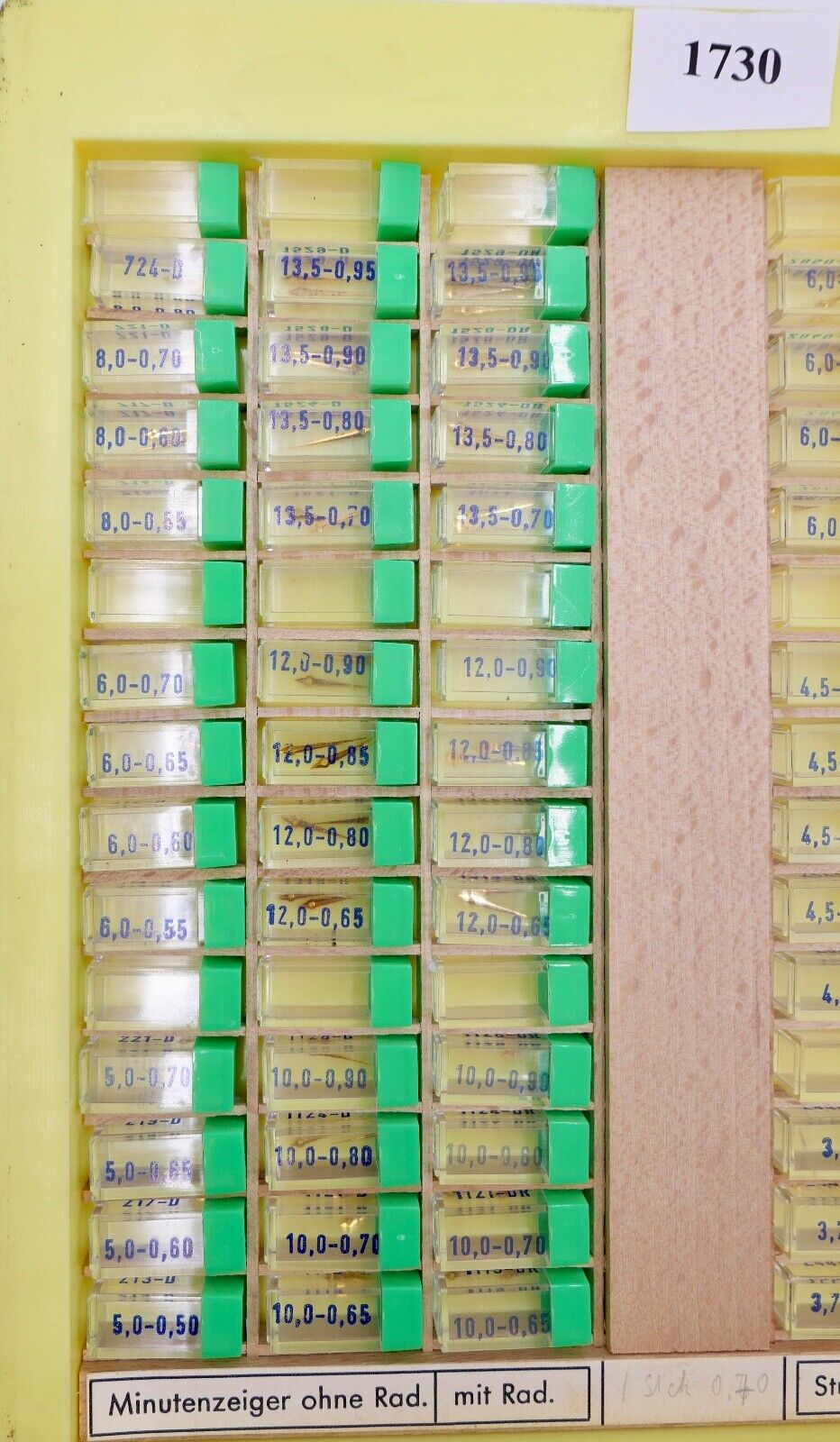 Konvolut Minuten Stunden Zeiger NEU BOLEY ( NOS ) Dauphinform mit & ohne Radium - Antikhandel-Stuttgart