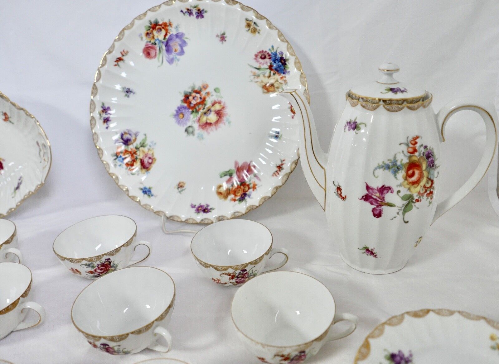 49 Tlg Kaffee Tee Service Württemberg 2188 Porzellan Bauer & Pfeiffer Schorndorf - Antikhandel-Stuttgart