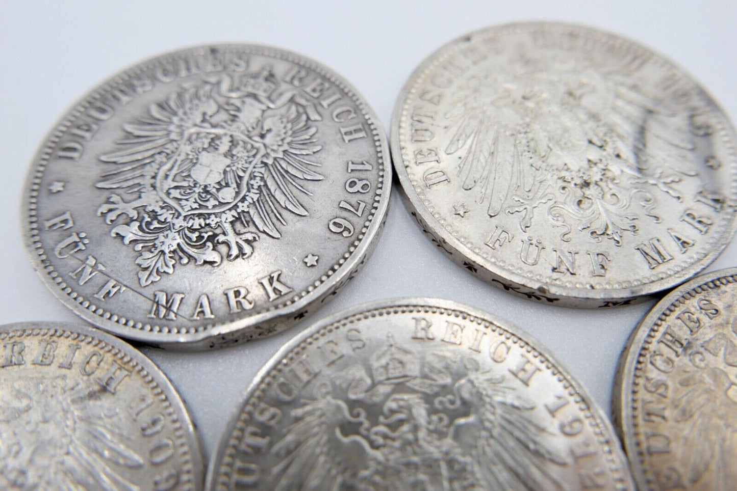 12x 2 3 5 Mark 1876-1914 Preußen Wilhelm Jäger J. 97 98 102 103 111 112 113 114 - Antikhandel-Stuttgart