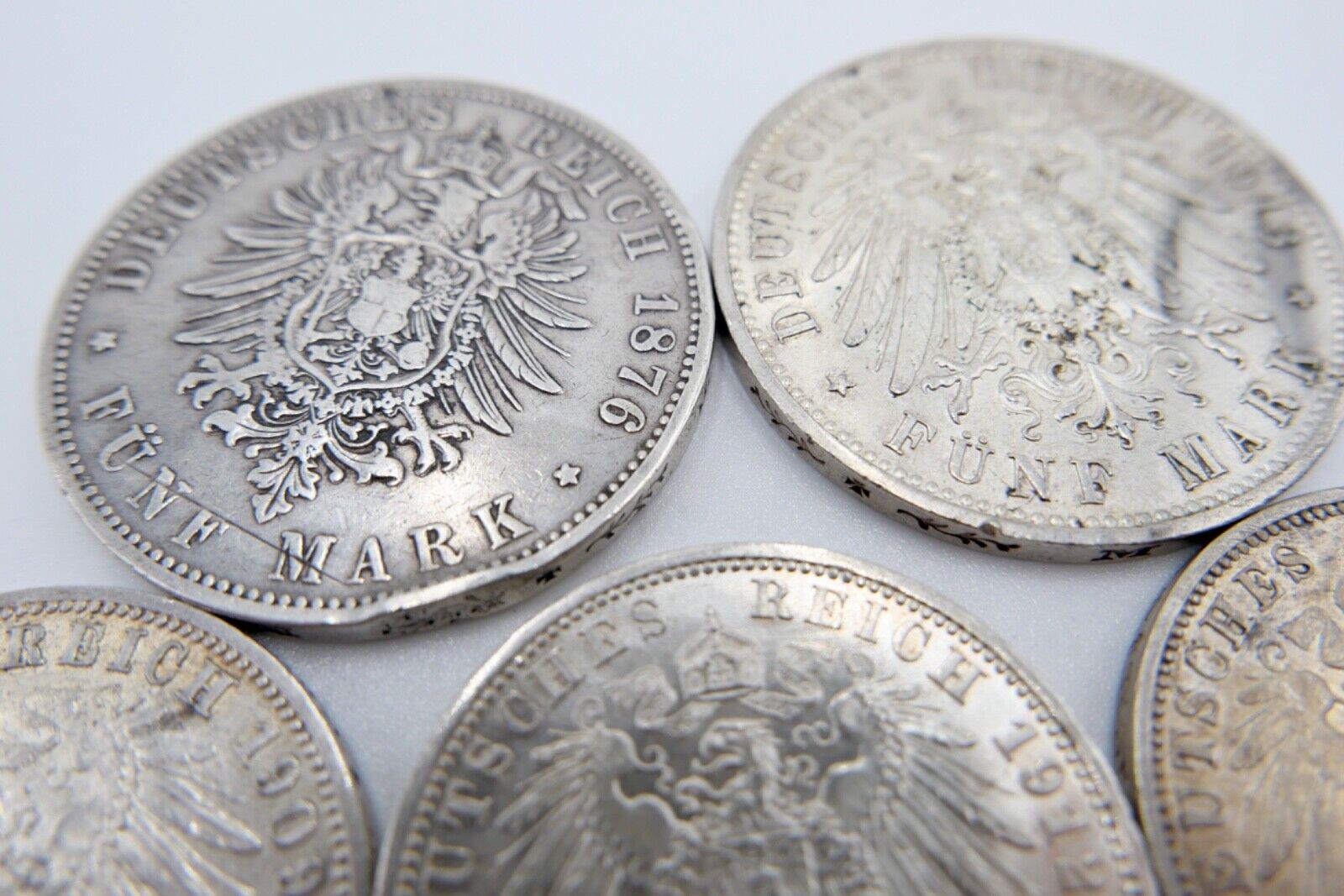 12x 2 3 5 Mark 1876-1914 Preußen Wilhelm Jäger J. 97 98 102 103 111 112 113 114 - Antikhandel-Stuttgart