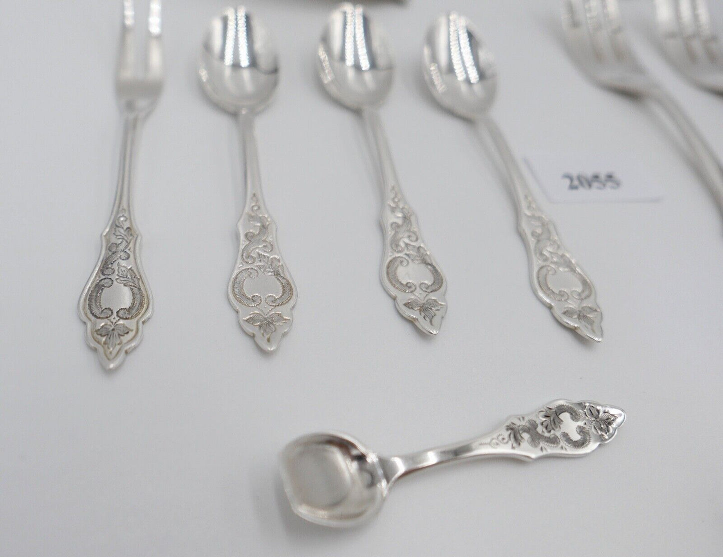 14 Tlg. ROBBE & BERKING Ostfriesenmuster R&B 90er Silber versilbert - Antikhandel-Stuttgart