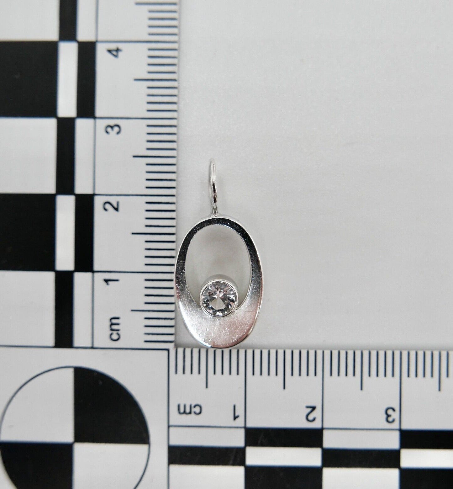 70er KARL LAINE FINNLAND 925 Silber Anhänger mit Bergkristall - Antikhandel-Stuttgart