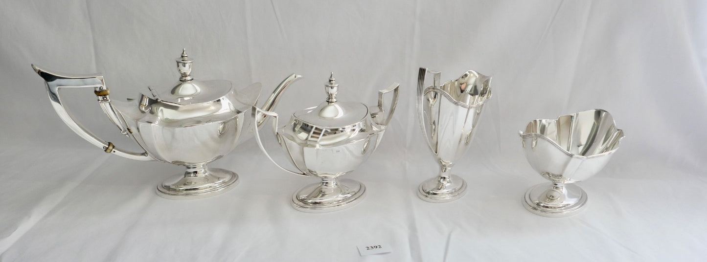 4 Tlg Plymouth Gorham 925 Sterling Silber Tee Service aus 1916