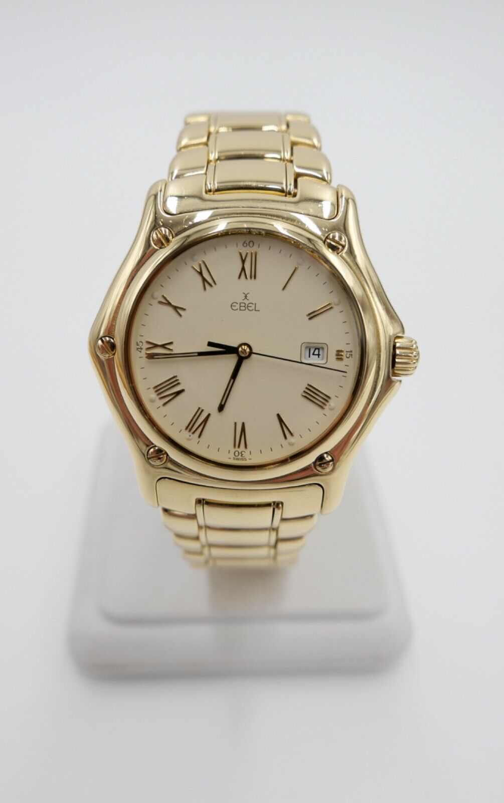 EBEL 1911 Herren Damen Unisex Uhr 750 18K Vollgold 139,9 Gramm Ø 35mm Ref 887902 - Antikhandel-Stuttgart