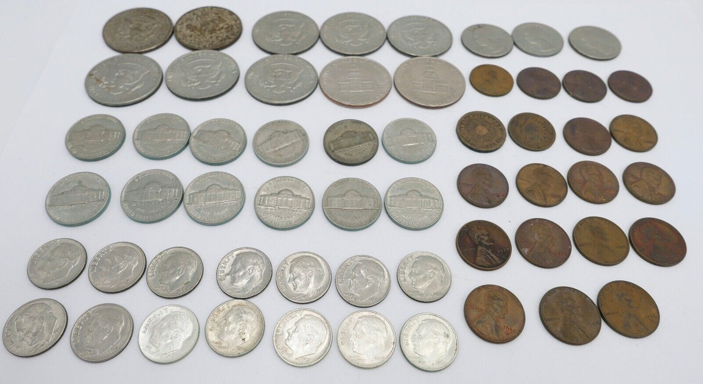 Posten LOT USA Dollar Cent Vereinigte Staaten Kennedy , Liberty etc SILBER - Antikhandel-Stuttgart