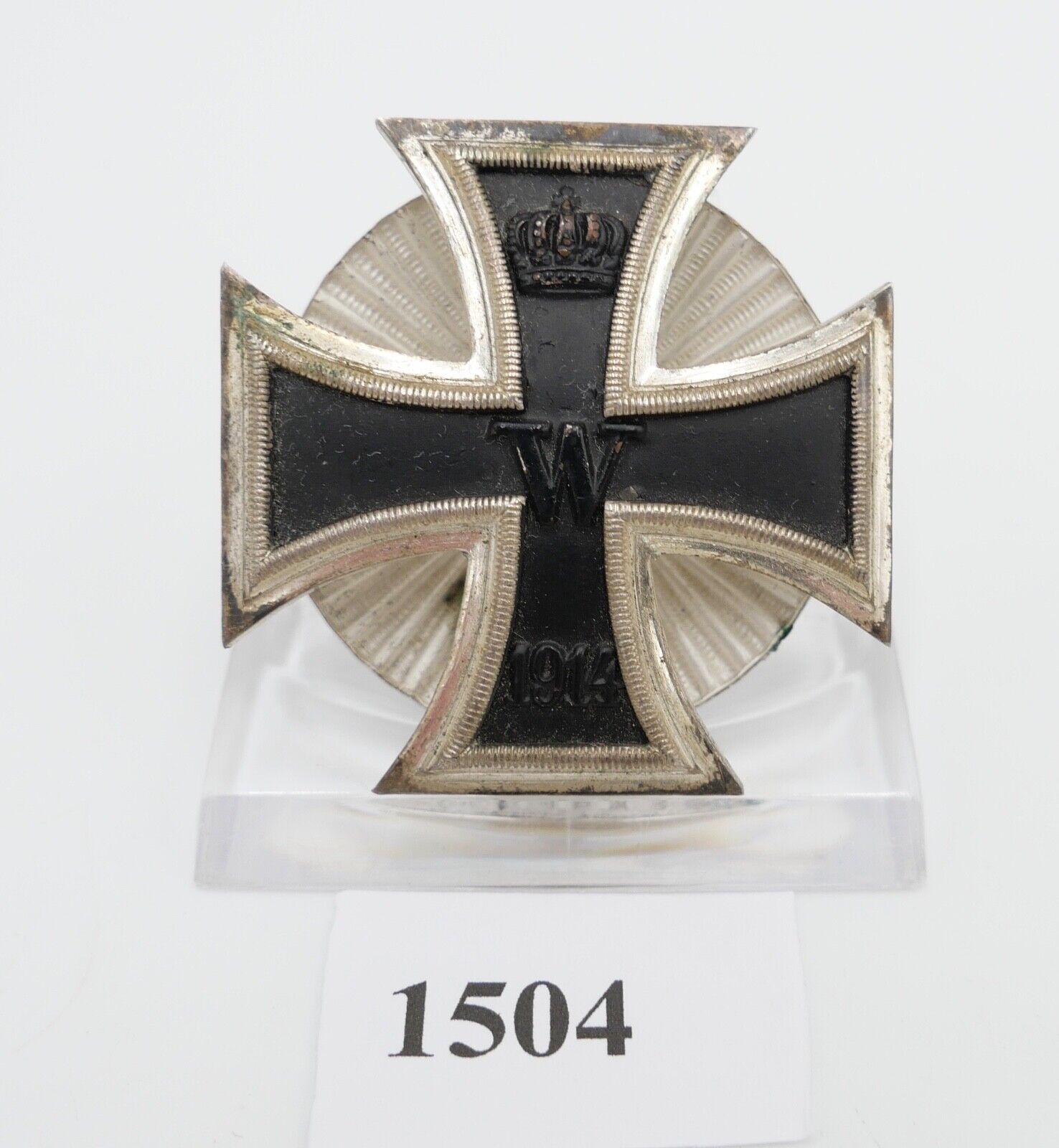 Eisernes Kreuz EK1 1914 Deutsches Reich 1. WK an Schraubscheibe 1. Klasse - Antikhandel-Stuttgart