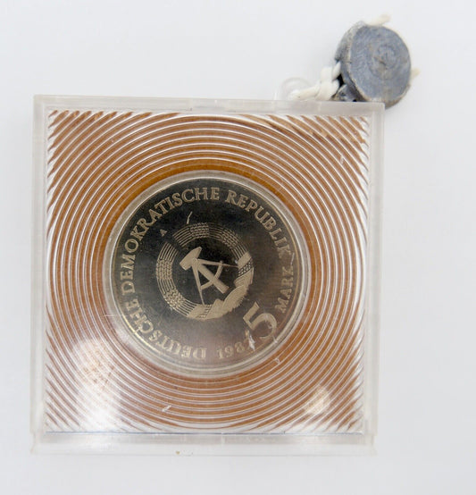 5 Mark DDR 1982 PP Wartburg bei Eisenach Originalbox original verplombt J.1586 - Antikhandel-Stuttgart