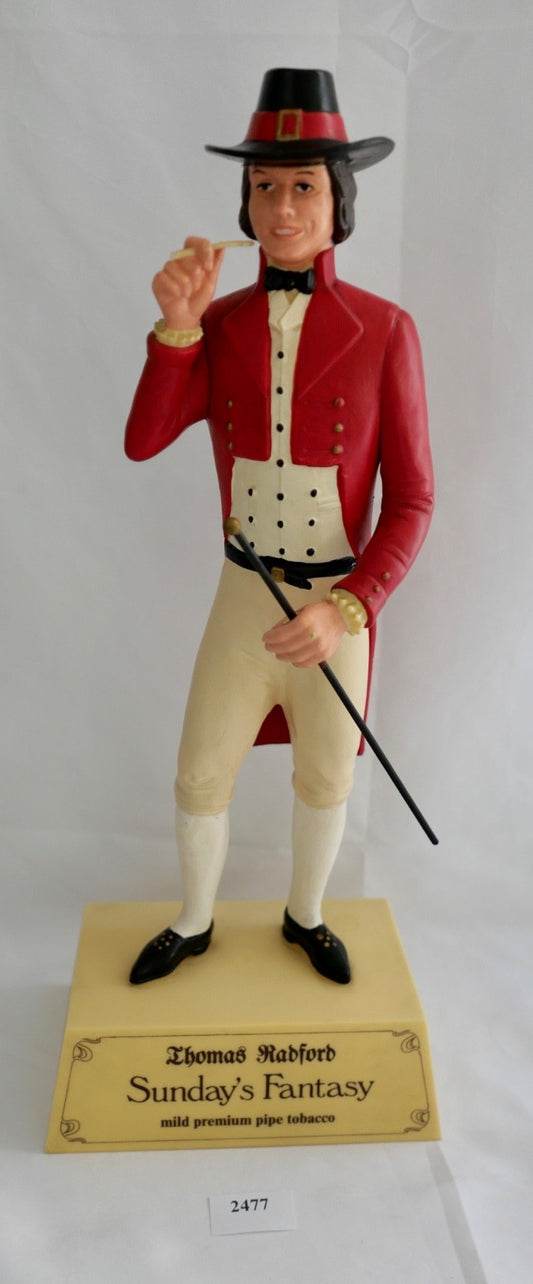 Werbefigur 1970er Jahre 41 cm Thomas Radford Sundays Fantasy' pipe tobacco