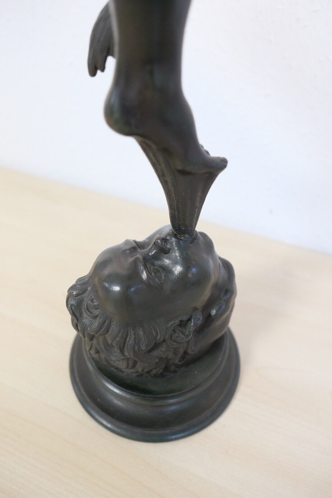 Große Bronze Statue 79 cm HERMES DER GÖTTERBOTE 6,4 Kg - Antikhandel-Stuttgart