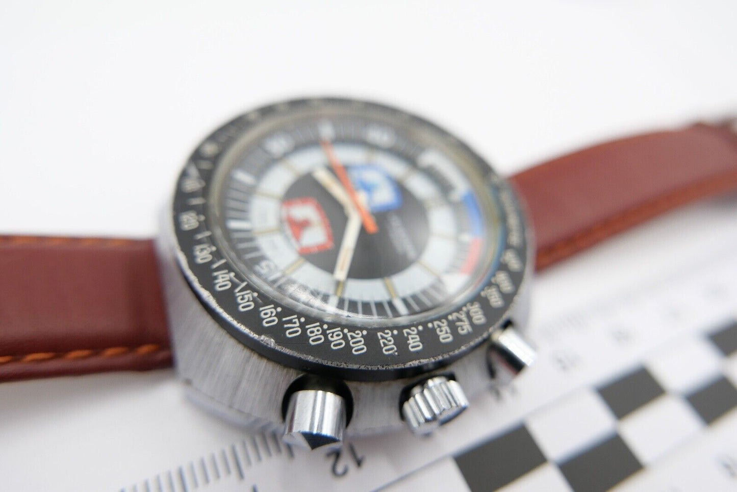 Lausanne Regatta Vintage 1970er Yacht Master Chronograph Ø 49mm Cal. EB 8371-67 - Antikhandel-Stuttgart