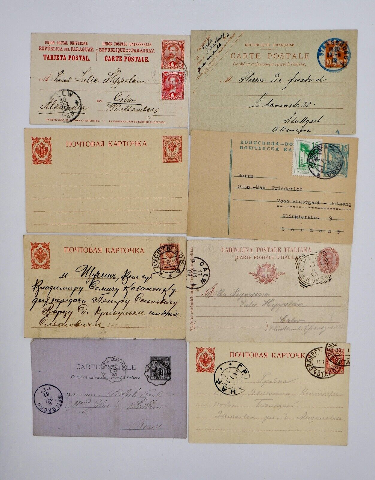 Konvolut Ansichts Postkarten Russland Frankreich Italien um 1900 International - Antikhandel-Stuttgart